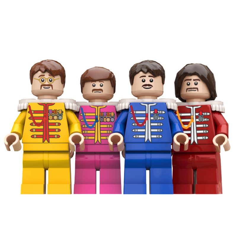 The Beatles Lego© Minifigures